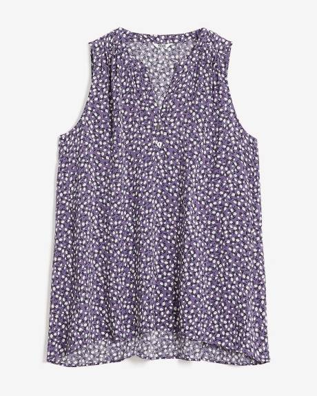 Sleeveless Challis Tunic