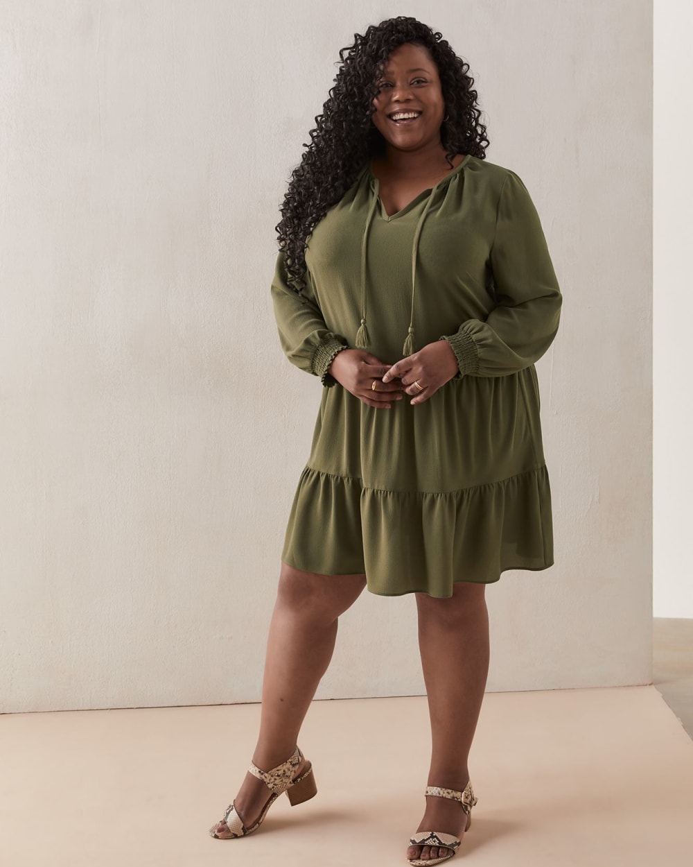 Tiered Peasant Dress With Tassels In Every Story Penningtons