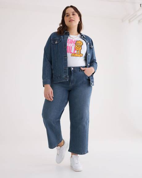 Crew-Neck T-Shirt with Garfield Print - PENN. Essentials