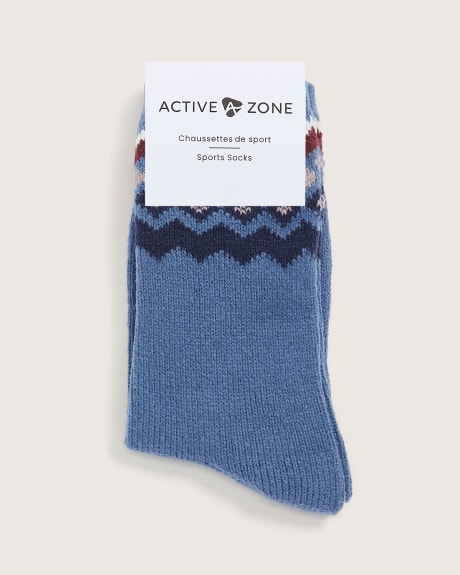 Fair Isle Boot Socks - Active Zone