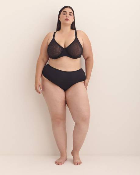 Unlined Underwire Mesh Bra - Déesse Collection