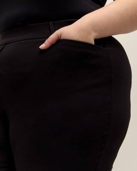 Responsible, Black Savvy-Fit Cropped Pants with Pockets