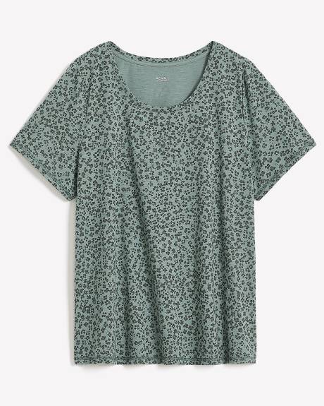 T-shirt imprimé à col rond, coupe galbée - Essentiels PENN.