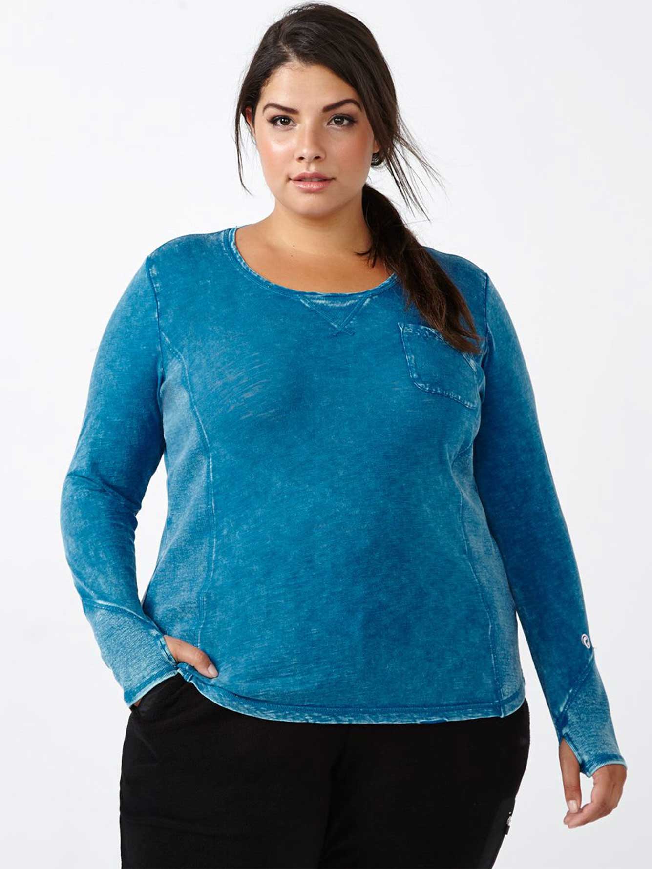 Sports PlusSize Ribbed Top Penningtons