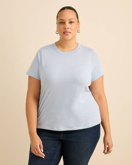 Crewneck Short-Sleeve Knit Top - PENN. Essentials