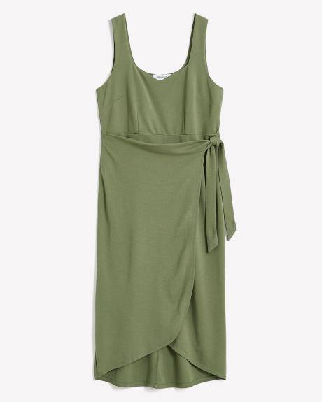 Robe midi ajustée sans manches - Addition Elle