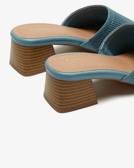 Extra Wide Width, Block Heel Mule Sandal