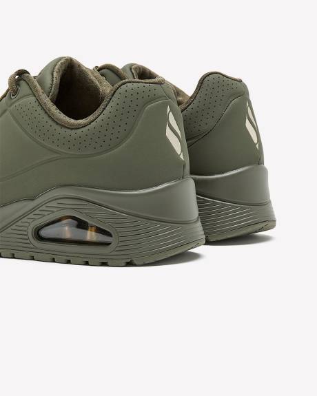 Wide Width, Olive Green Stand On Air Sneaker - Skechers