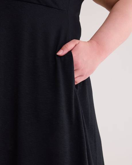 Robe couvre-maillot à encolure réversible avec détail noué