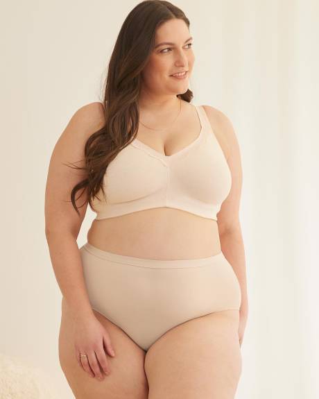 Soutien-gorge en coton chiné sans armatures avec dentelle - ti Voglio