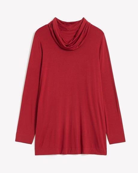 Cowl Neck Knit Tunic