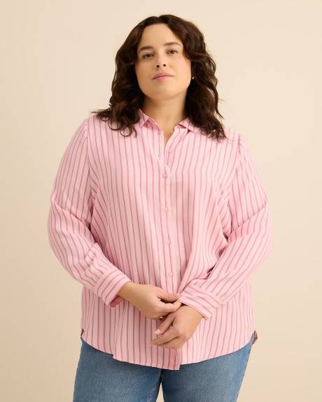 Striped Buttoned Down Tunic