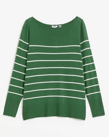 Responsible, Boat-Neck Cotton Sweater