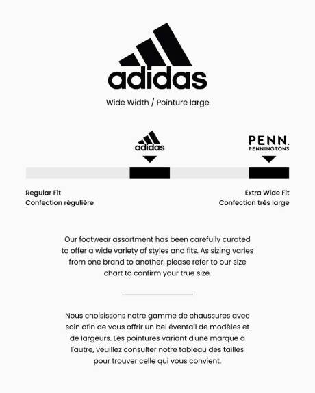 Chaussure de course Runfalcon grise avec bandes roses, pied large - adidas