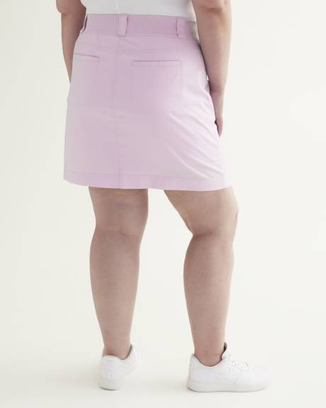 Jupe-short cargo avec bande de taille côtelée