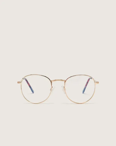 Aviator Blue Lense Glasses - In Every Story