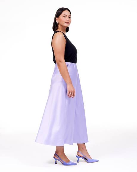 Satin Column Midi Skirt - Addition Elle