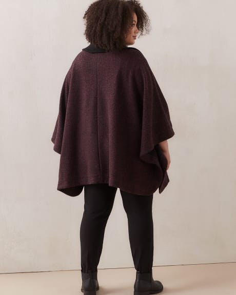 Cape Turn-Down Rib Collar With Zipper - In Every Story