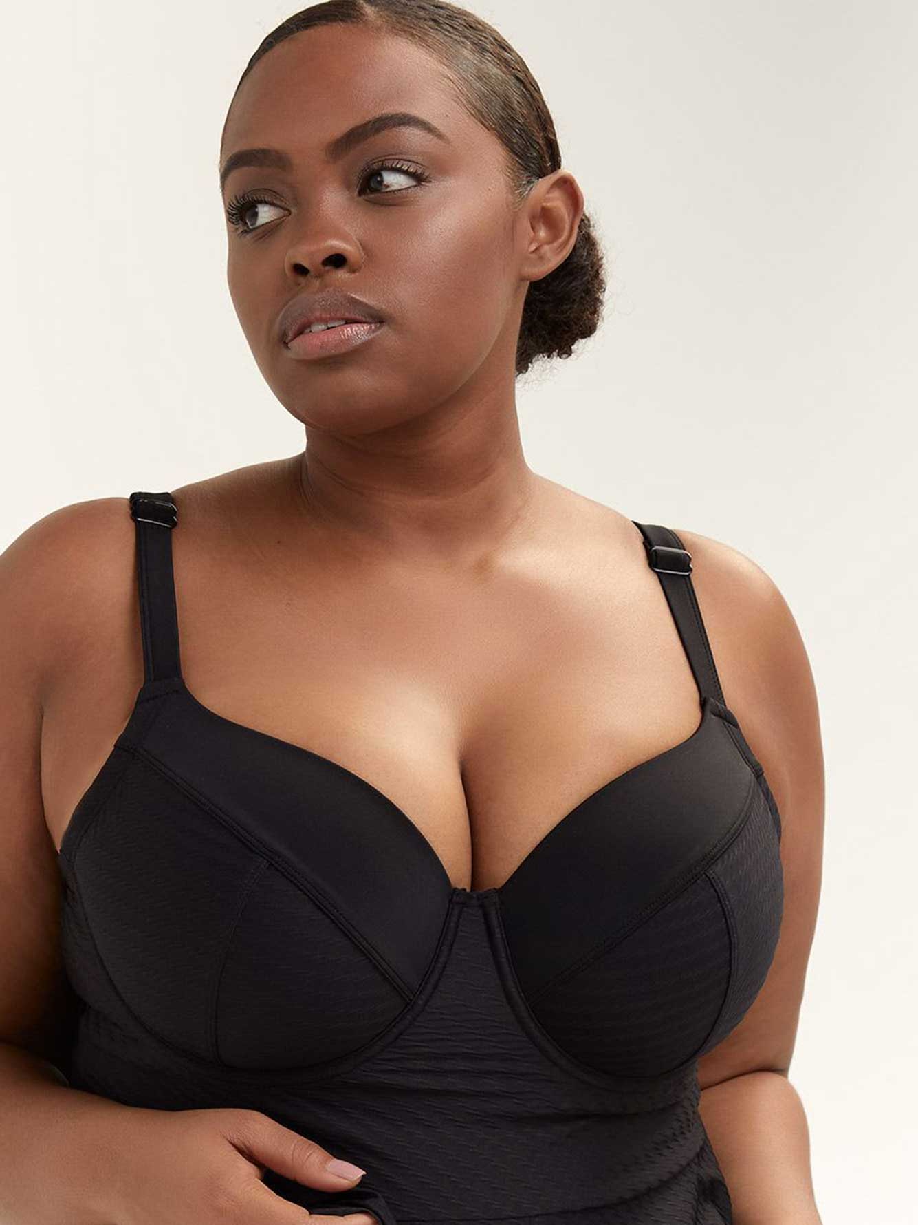 peplum swim top