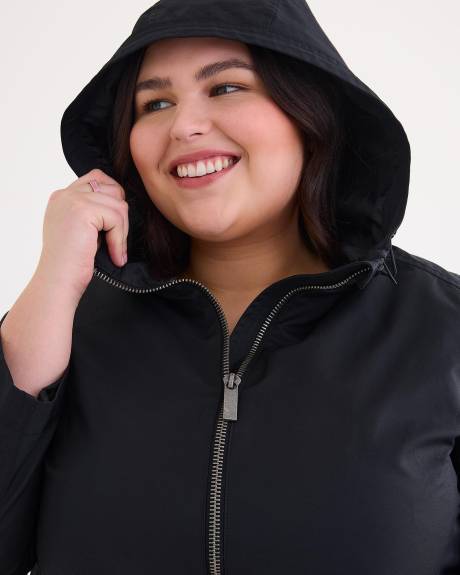 Manteau imperméable à capuche