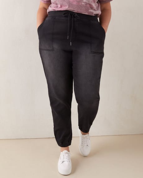 Pantalon de jogging en denim extensible, noir - d/C Jeans