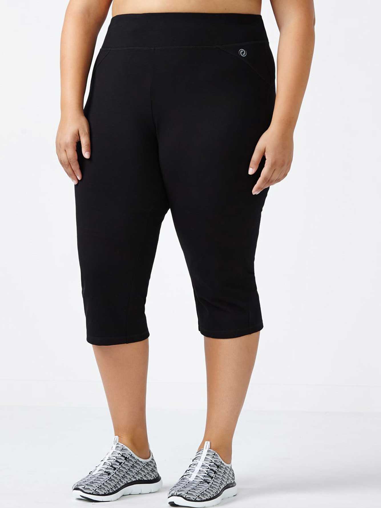 PlusSize Basic Yoga Capri ActiveZone Penningtons