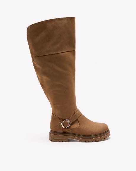 Extra Wide Width, Over-the-Knee Microsuede Boot