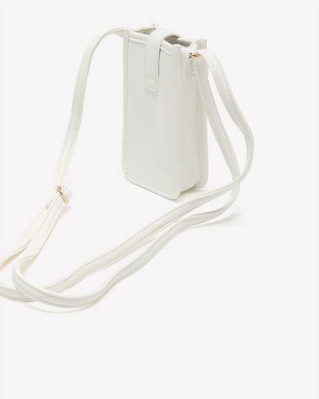 Sac en cuir grainé pour téléphone cellulaire