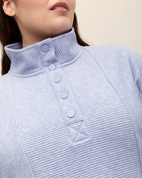 Ottoman Mock-Neck Sweatshirt - Active Zone