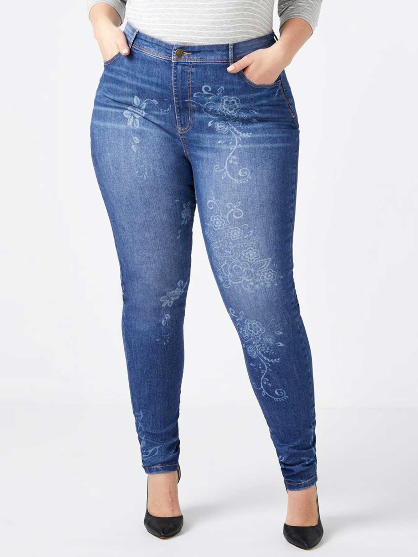 high rise skinny jeans