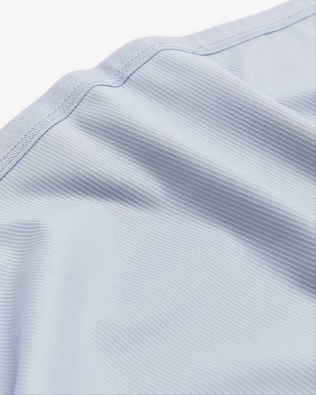 Blue Ribbed Microfibre Full Brief - ti Voglio