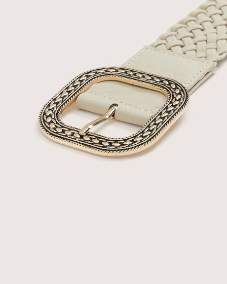 Ceinture tressée avec dos élastique