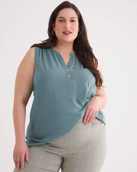 Blouse en challis sans manches