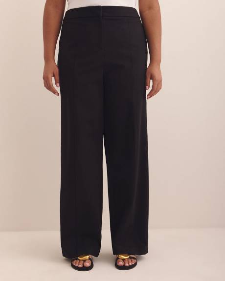 Pantalon noir à jambe large - Addition Elle