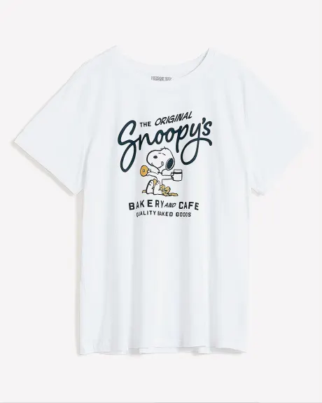License Tee with Snoopy Print - PENN. Essentials