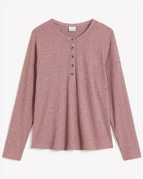 Brea Falls Long-Sleeve Henley T-Shirt - Columbia