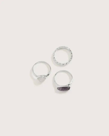 Assorted Rings, Set of 3