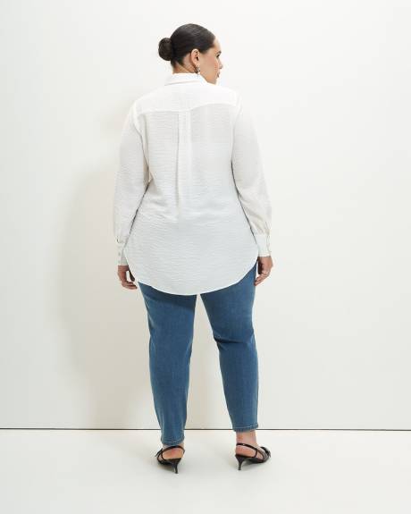 Loose Blouse with Jewel Buttons - Addition Elle