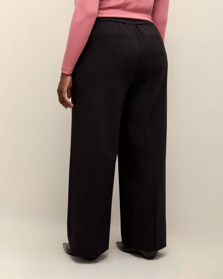 Pull-On Wide-Leg Pant - Addition Elle