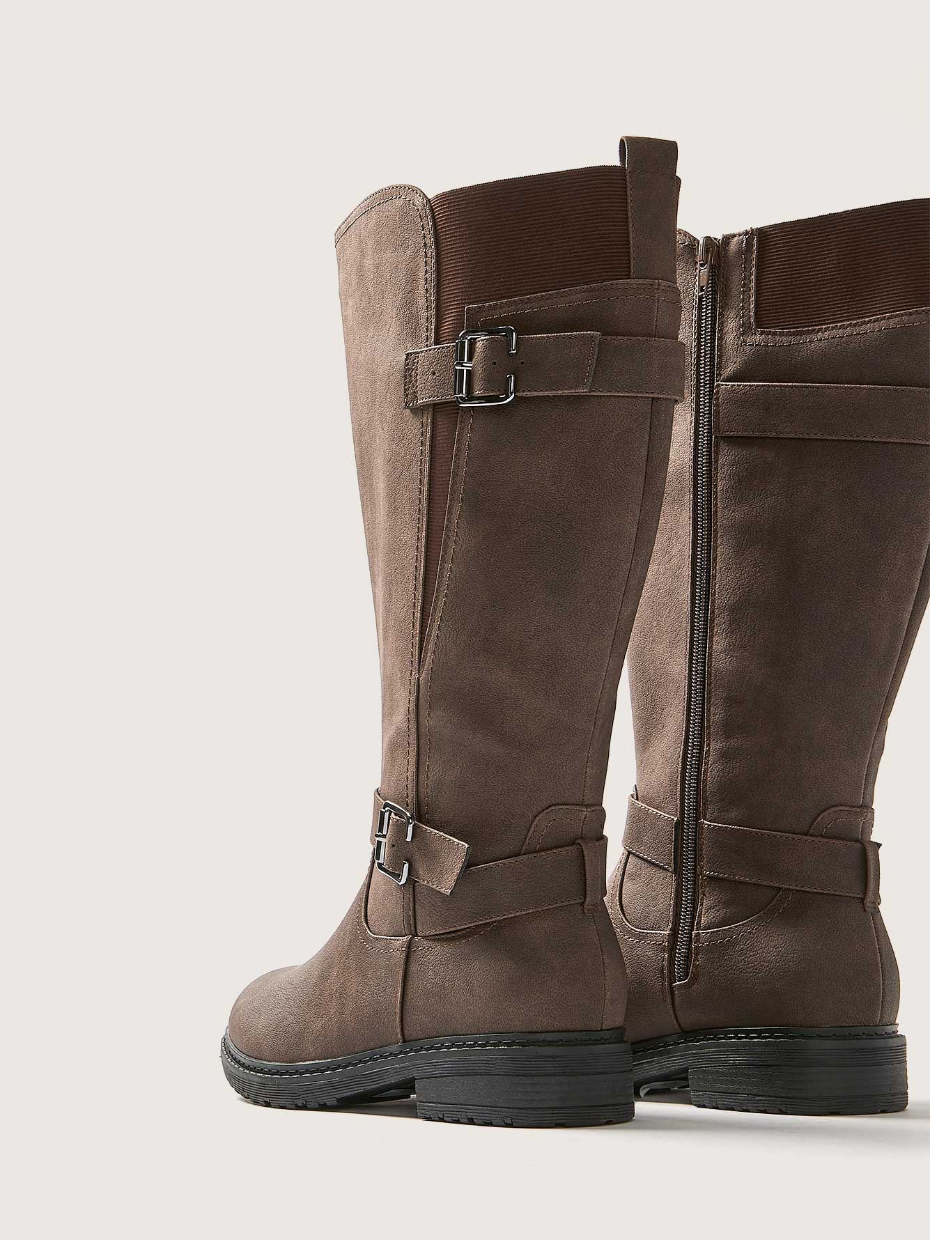 bottes hautes mollets larges