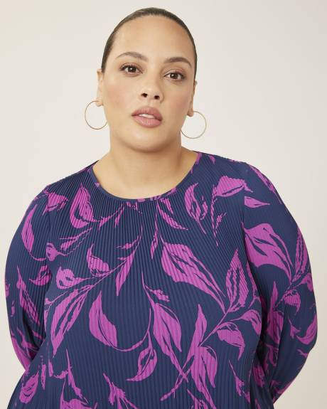 Robe à plis accordéon en crêpe, tissu responsable - Addition Elle
