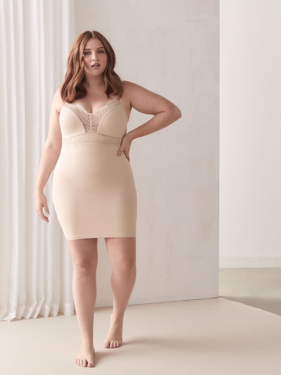 Adjustable Shapewear Slip Dress - Addition Elle