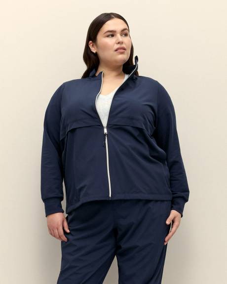 4-Way Stretch Mock-Neck Zipped Jacket - Active Zone