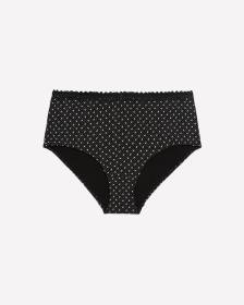 Culotte classique à motif imprimé de feuilles et à pois - ti Voglio