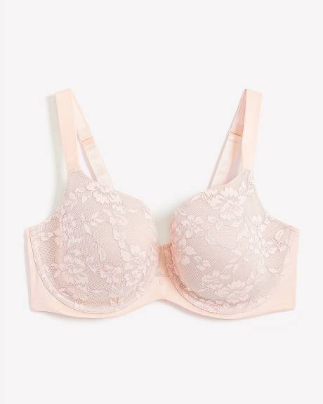Breathable Underwire T-Shirt Bra with Lace - ti Voglio