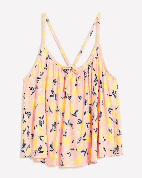Camisole de pyjama à motif de fruits, coupe trapèze, tissu responsable - ti Voglio