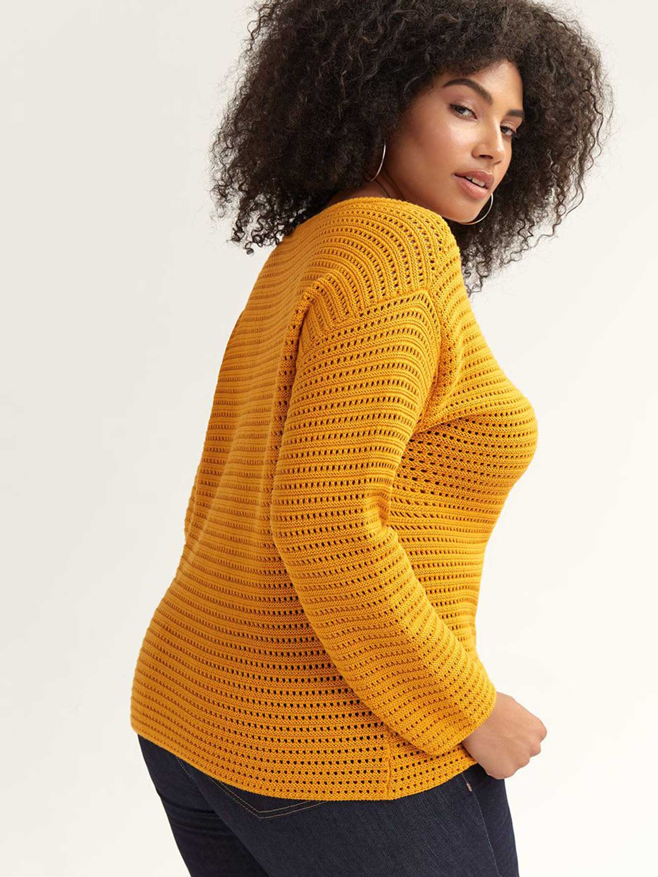 Long Sleeve Cotton Sweater - d/C JEANS