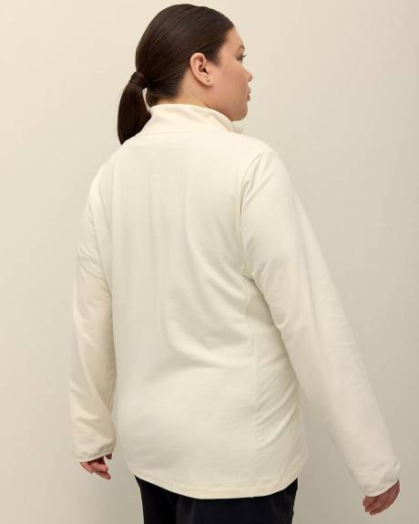 Manteau zippé en molleton avec devant matelassé - Active Zone