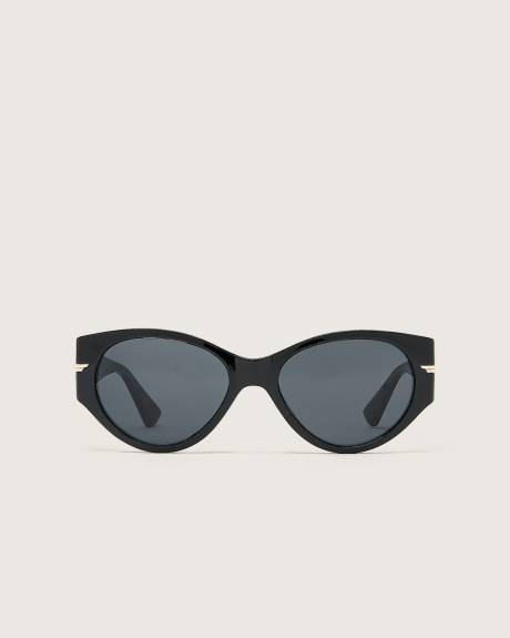 Black Smoke Cat-Eye Sunglasses