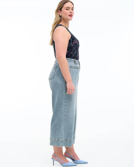 Responsible, Curvy-Fit Wide-Leg Cropped Jeans - Addition Elle